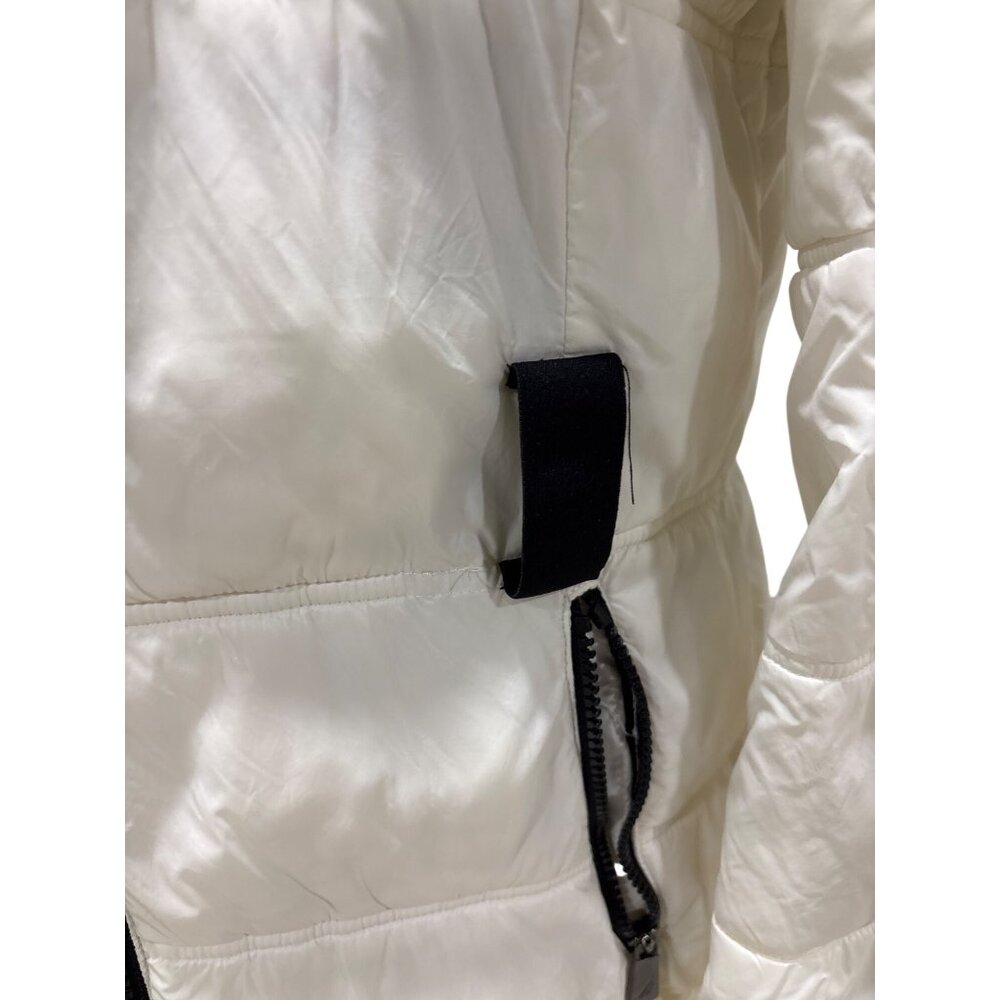 Nautica Womens White Quilted Puffer Coat With Zip Closure & Pockets - Picture 6 of 9